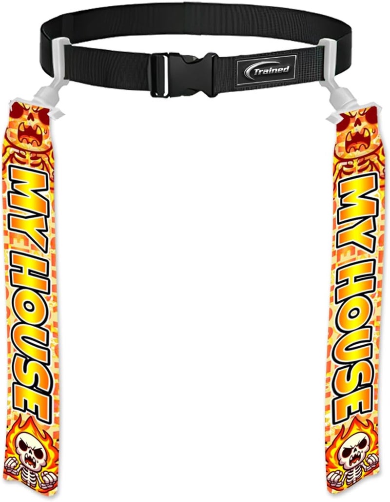 Trained Custom Flag Football Belt Set Includes 2 Pop Flag Football Flags and Belt | Durable Adult Flag Football Belts - Image 1